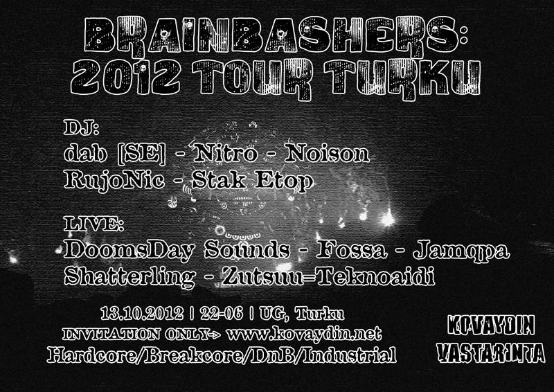 Brainbashers: 2012 Tour Turku, 13.10.2012 @ UG / Turku